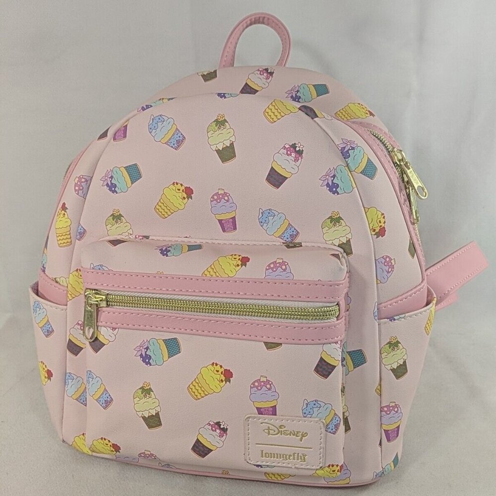 Disney Loungefly Pink Princess Ice Cream Backpack Bag Mini Bookbag DISCONTINUED